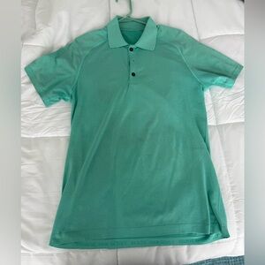lululemon athletica Green Polo Shirt Short Sleeves